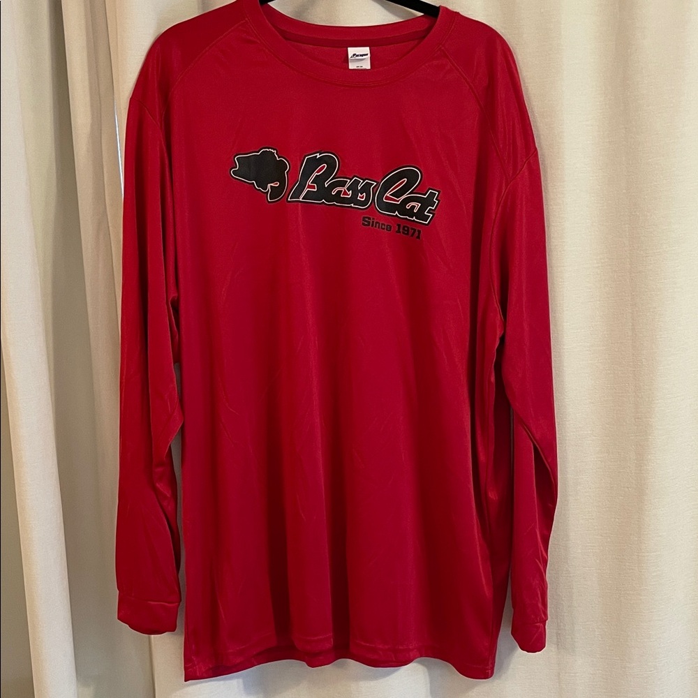 SPF Red Long Sleeve “Bass Cat” shirt
